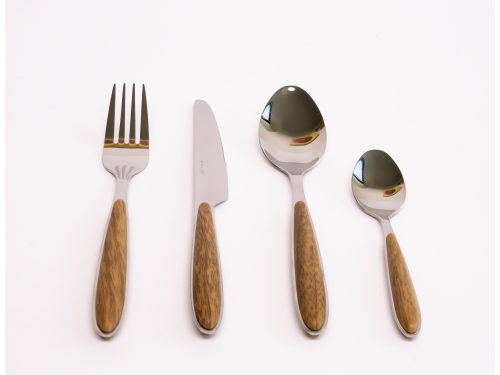 Set lugë, pirunj, thika me dorezë 24 copë Delimano