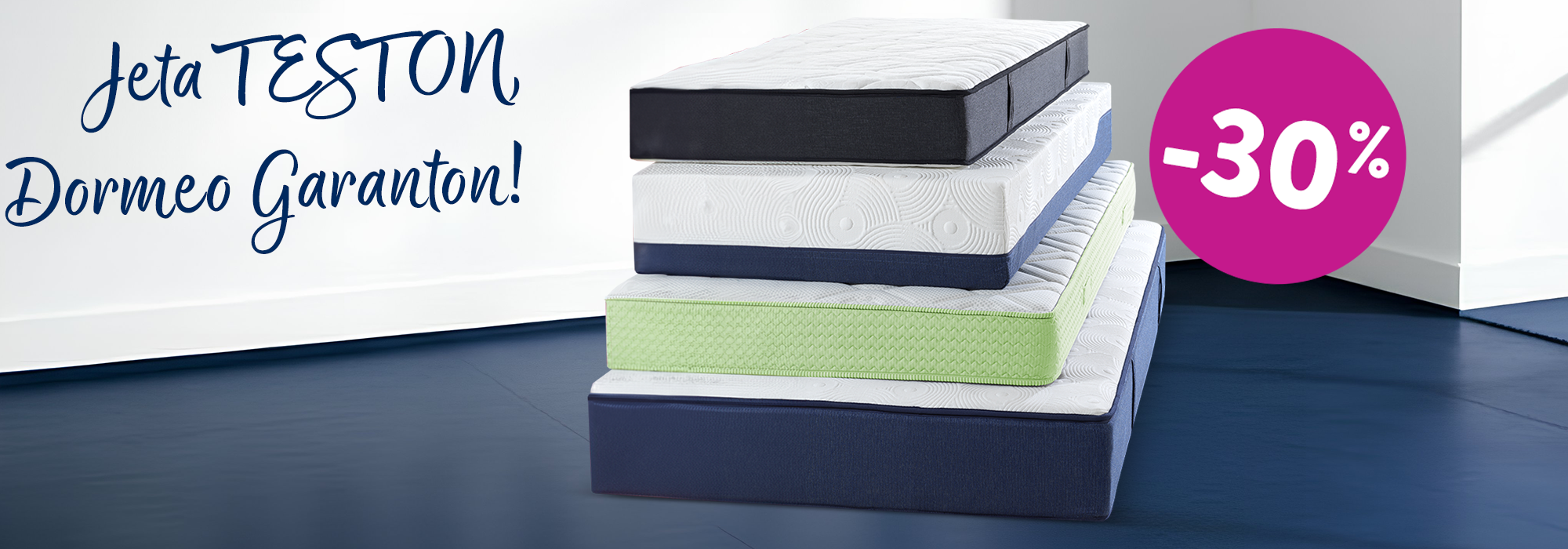 Jeta TESTON. Dormeo Garanton gjumin tënd.