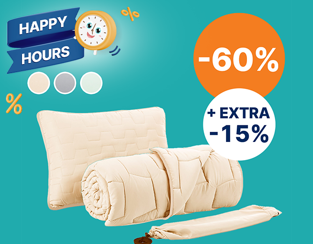 60% + 15% EXTRA Jorgan dhe Jastëk AdaptiveGO